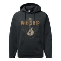 Made To Worship Psalm 95 1 Guitar Performance Fleece Hoodie