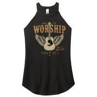 Made To Worship Psalm 95 Faith Christian Bible Verse Women’s Perfect Tri Rocker Tank