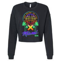 Miami Too Weird To Live To Rate To Die Cropped Pullover Crew