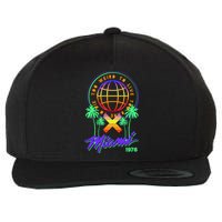 Miami Too Weird To Live To Rate To Die Wool Snapback Cap