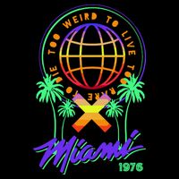 Miami Too Weird To Live To Rate To Die Wool Snapback Cap