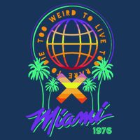 Miami Too Weird To Live To Rate To Die Cool Comfort Performance Bucket Hat