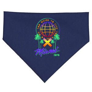 Miami Too Weird To Live To Rate To Die USA-Made Doggie Bandana