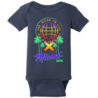 Miami Too Weird To Live To Rate To Die Baby Bodysuit