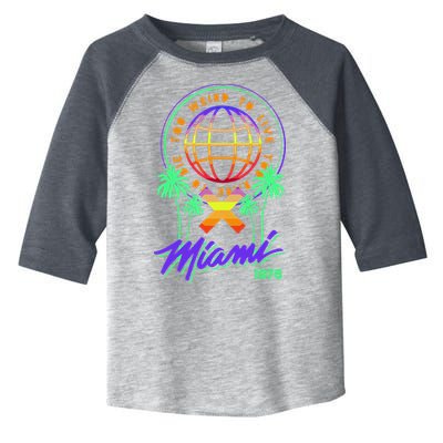 Miami Too Weird To Live To Rate To Die Toddler Fine Jersey T-Shirt