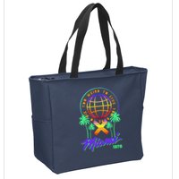 Miami Too Weird To Live To Rate To Die Zip Tote Bag