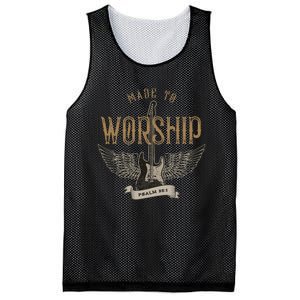 Made To Worship Psalm 95 1 Christian Worship Bible Verse Mesh Reversible Basketball Jersey Tank