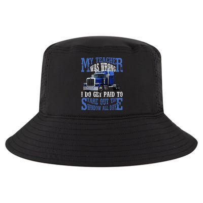 My Teacher Was Wrong Trucker Funny Cool Comfort Performance Bucket Hat