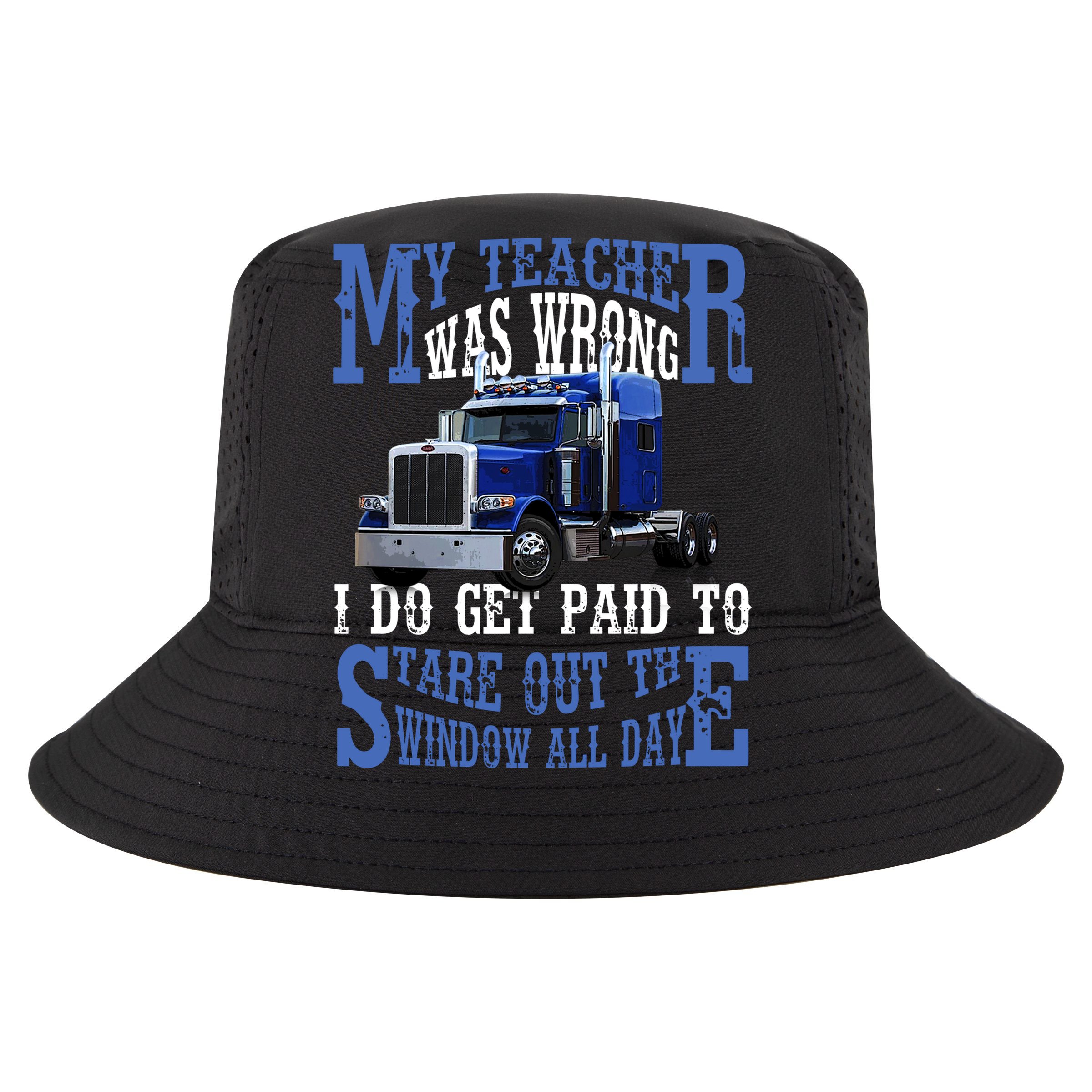 My Teacher Was Wrong Trucker Funny V-Neck T-Shirt