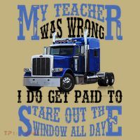 My Teacher Was Wrong Trucker Funny T-Shirt