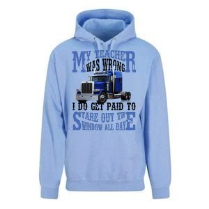 My Teacher Was Wrong Trucker Funny Unisex Surf Hoodie