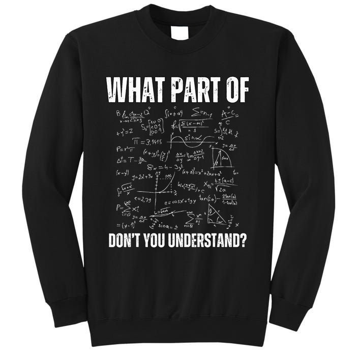 Math Teacher What Part Of DonT You Understand Sweatshirt