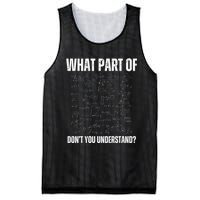 Math Teacher What Part Of DonT You Understand Mesh Reversible Basketball Jersey Tank