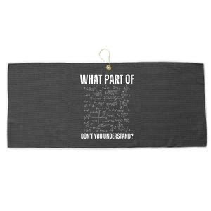 Math Teacher What Part Of DonT You Understand Large Microfiber Waffle Golf Towel