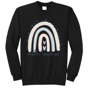 Math Teacher With Rainbow Design Gift Sweatshirt