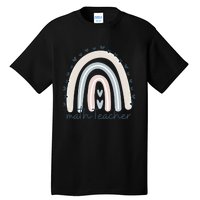 Math Teacher With Rainbow Design Gift Tall T-Shirt