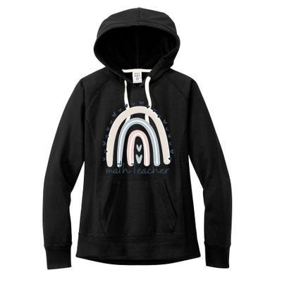 Math Teacher With Rainbow Design Gift Women's Fleece Hoodie