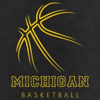 MI The Wolverine State Graphic Art Michigan Basketball Fan Cool Comfort Performance Bucket Hat