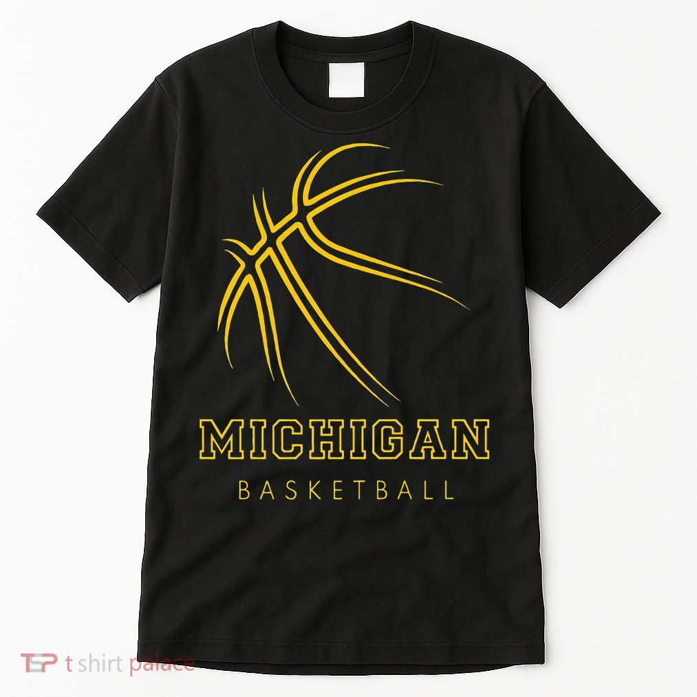 MI The Wolverine State Graphic Art Michigan Basketball Fan Tall T-Shirt