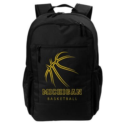 MI The Wolverine State Graphic Art Michigan Basketball Fan Backpack