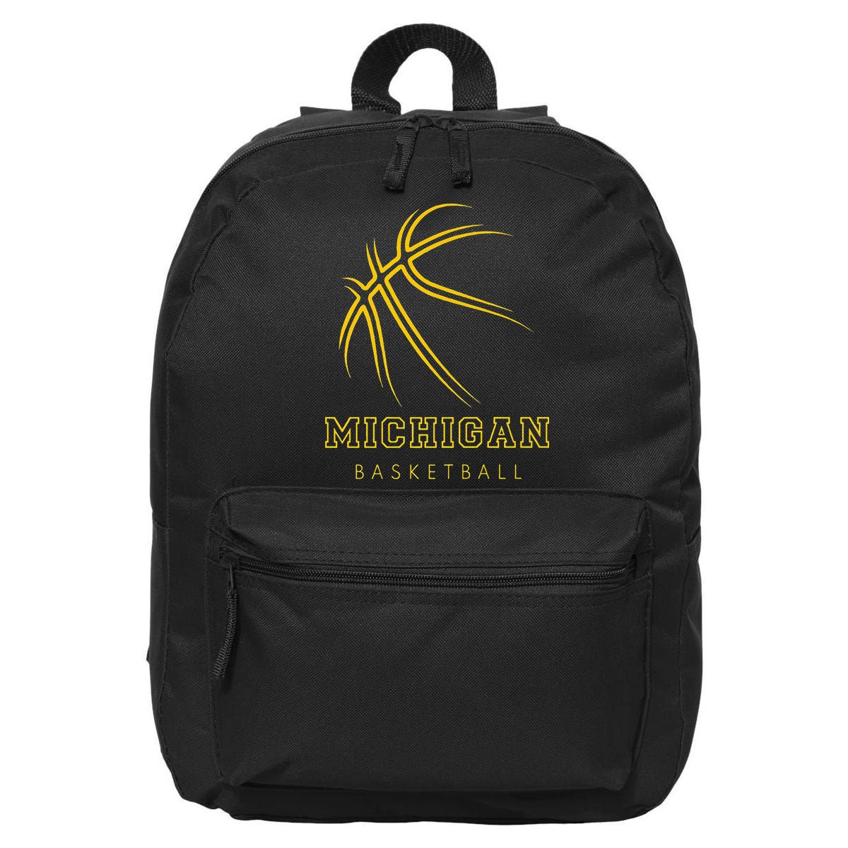 MI The Wolverine State Graphic Art Michigan Basketball Fan 16 in Basic Backpack
