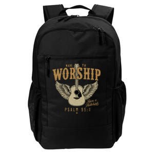 Made To Worship Psalm 95 Faith Christian Bible Verse Daily Commute Backpack