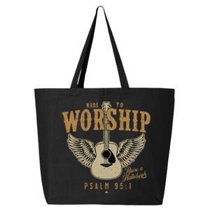 Made To Worship Psalm 95 Faith Christian Bible Verse 25L Jumbo Tote