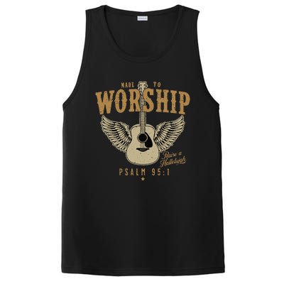 Made To Worship Psalm 95 Faith Christian Bible Verse PosiCharge Competitor Tank