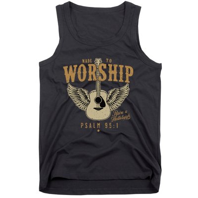 Made To Worship Psalm 95 Faith Christian Bible Verse Tank Top