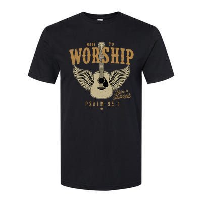 Made To Worship Psalm 95 Faith Christian Bible Verse Softstyle® CVC T-Shirt