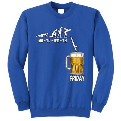 Monday Tuesday Wednesday Thursday Friday Beer Gift Tall Sweatshirt