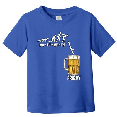 Monday Tuesday Wednesday Thursday Friday Beer Gift Toddler T-Shirt