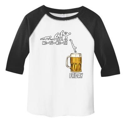 Monday Tuesday Wednesday Thursday Friday Beer Gift Toddler Fine Jersey T-Shirt