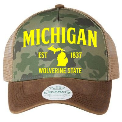Michigan The Wolverines State Legacy Tie Dye Trucker Hat