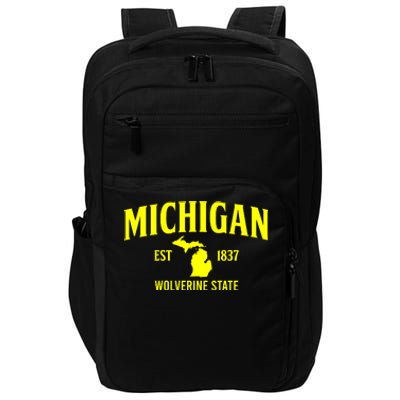 Michigan The Wolverines State Impact Tech Backpack