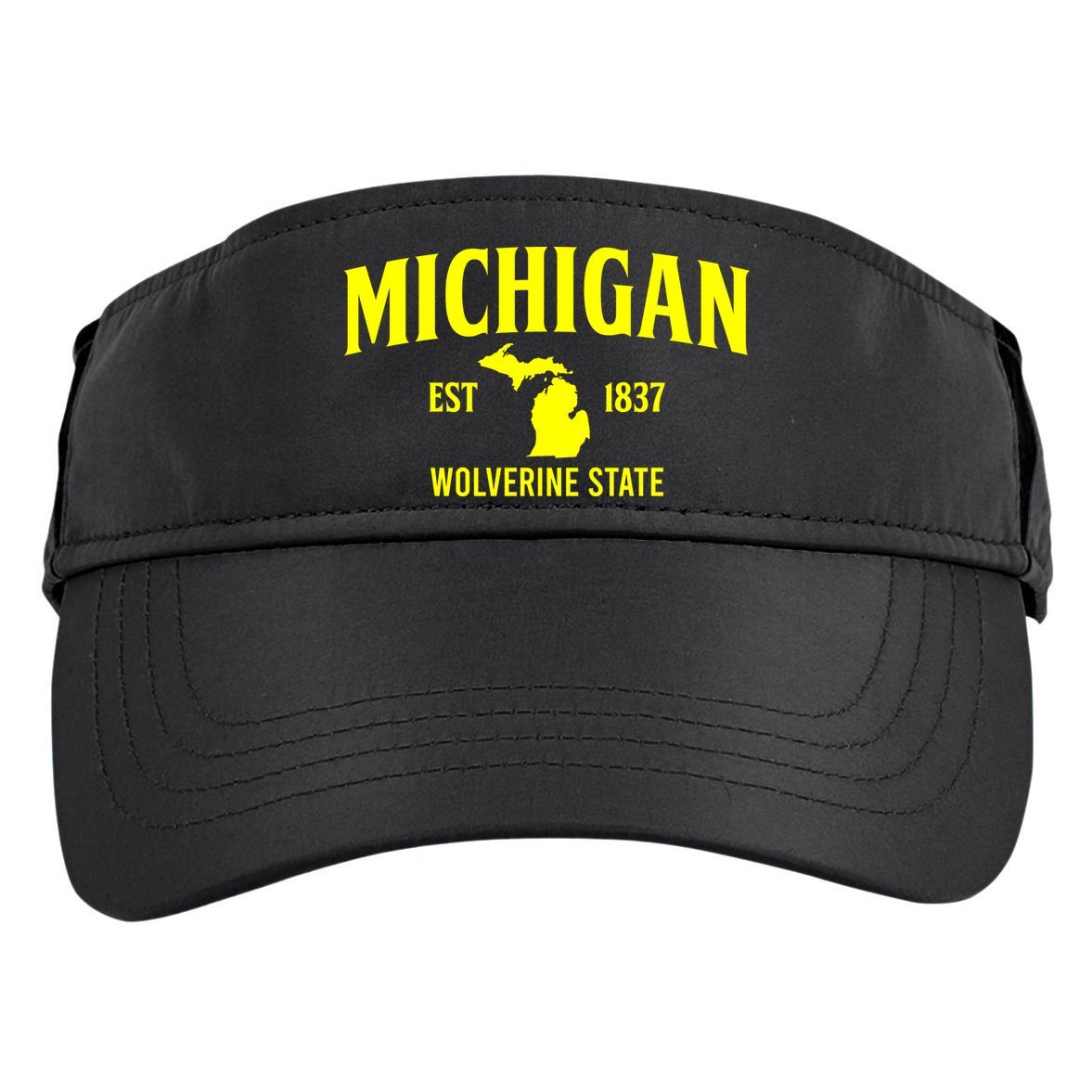 Michigan The Wolverines State Adult Drive Performance Visor