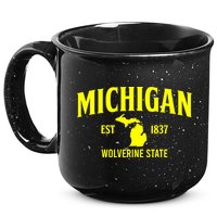 Michigan The Wolverines State 15oz Campfire Ceramic Mug