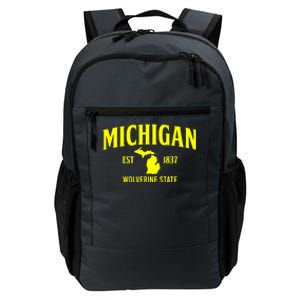 Michigan The Wolverines State Daily Commute Backpack