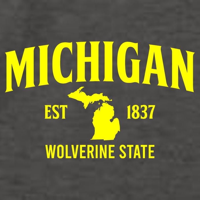 Michigan The Wolverines State Vector Backpack