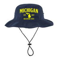 Michigan The Wolverines State Bucket Hat