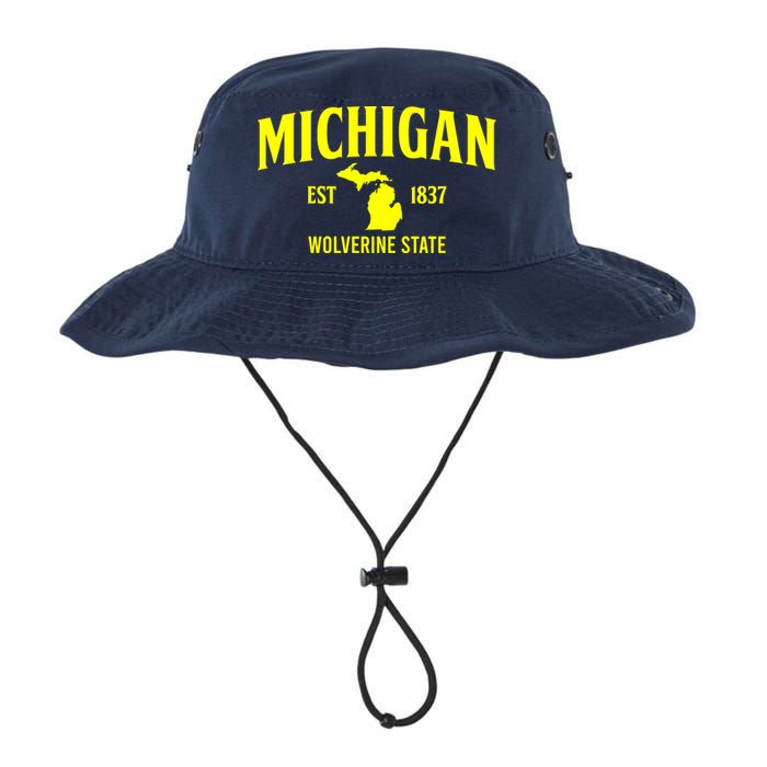 Michigan The Wolverines State Bucket Hat