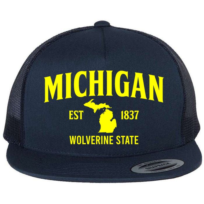 Michigan The Wolverines State Flatbill Hat