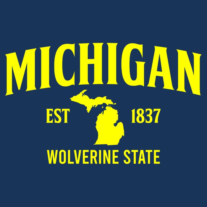 Michigan The Wolverines State Toddler Hoodie