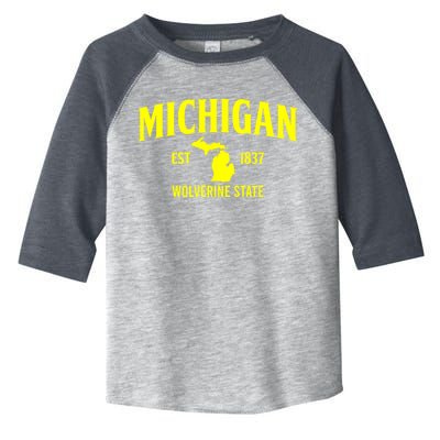 Michigan The Wolverines State Toddler Fine Jersey T-Shirt