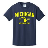 Michigan The Wolverines State Kids T-Shirt