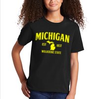 Michigan The Wolverines State Kids T-Shirt