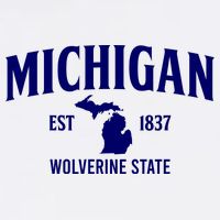 Michigan The Wolverines State Garment-Dyed Sweatshirt