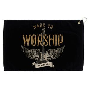 Made To Worship Psalm 95 1 Christian Worship Bible Verse Grommeted Golf Towel