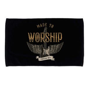 Made To Worship Psalm 95 1 Christian Worship Bible Verse Microfiber Hand Towel