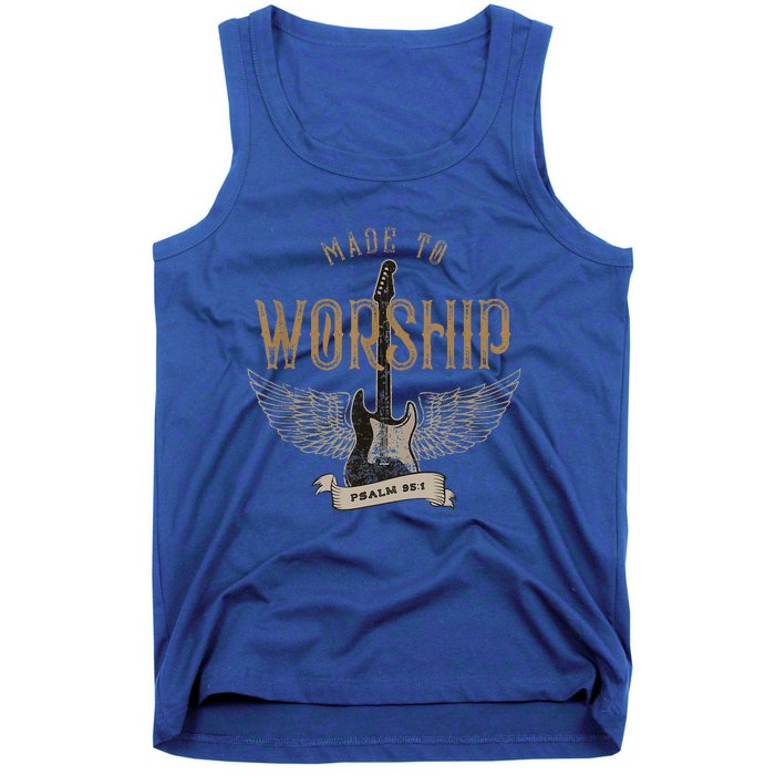 Made To Worship Psalm 95 1 Christian Worship Bible Verse Tank Top